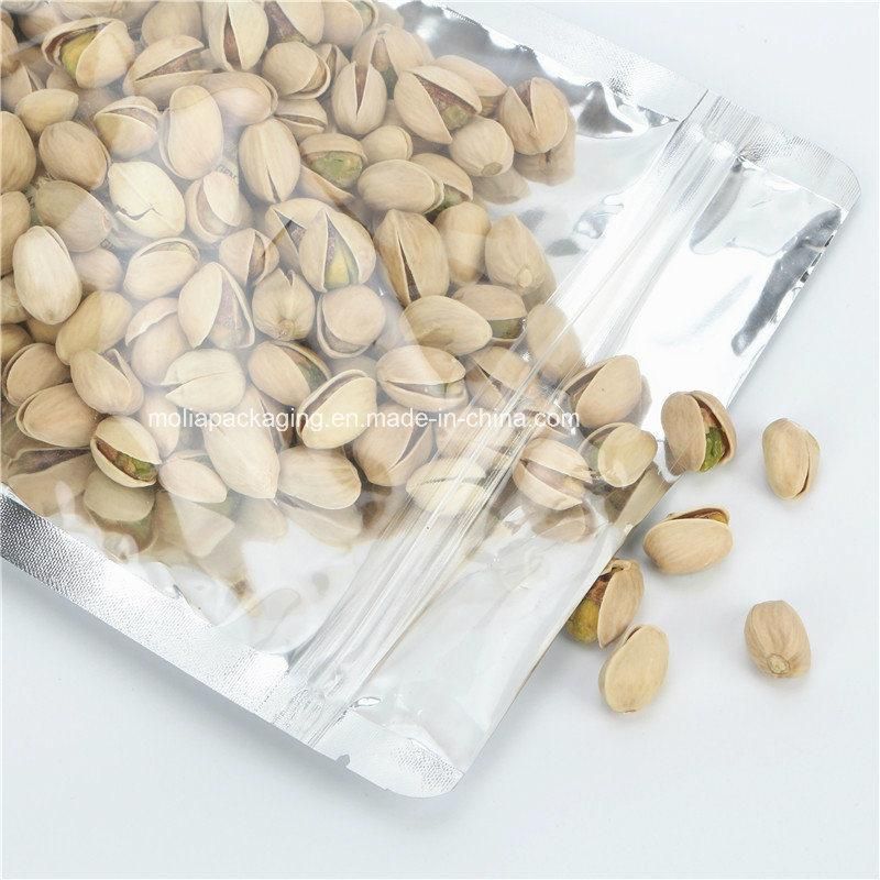 Clear 4mil Reclosable Mylar Foil Ziplock Bags Stand up Food Pouches Bags Bulk Food Storage Coffee Candy Zipper Bags