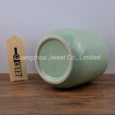 Round Ceramic Porcelain Gin Bottle with Cork 700ml