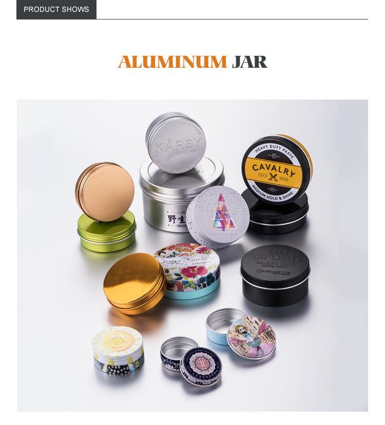 Cosmetic Aluminum Jar for Cosmetics Cream Pacakging (PPC-ATC-090)