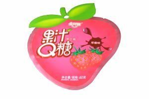 Printing Plastic Flat Pouch with Special Shape