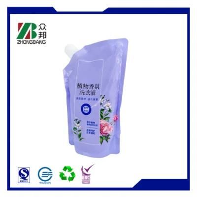 Stand up Laundry Detergent Washing Powder Plastic Packaging Spout Pouch