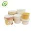 16oz Disposable Ice Cream Bowls Biodegradable Paper Soup Noodles Cups Container with Lid Wholesale