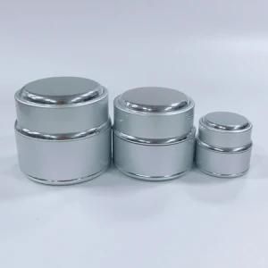 Wholesale Cylinder Round Empty Cream Jar Packaging 7g 15g 30g 50g Cosmetic Glass Jar