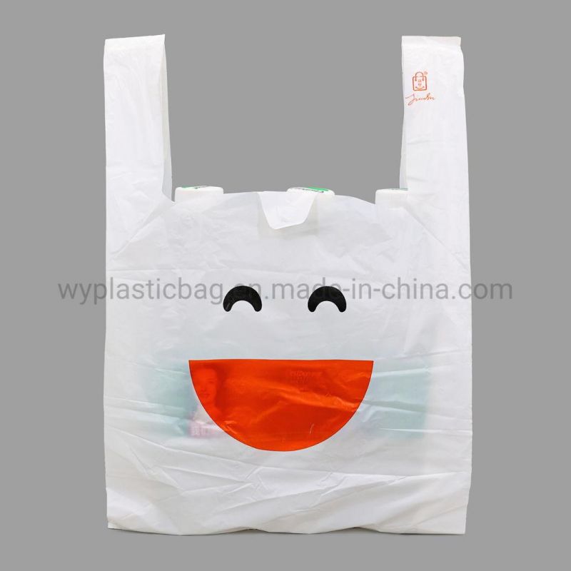 Plastic Shopping Bag with Logos, Convenient Shopping Packaging Custom Logo Customised Plastic Bag