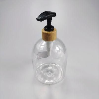 New Design 24/410 28/410 Wooden Grain Collar Lotion Pump for Shampoo Bottles