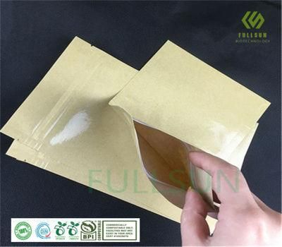 100% Biodegradable Kraft Paper Bag Cover PLA Film Packaging Plastic Bag