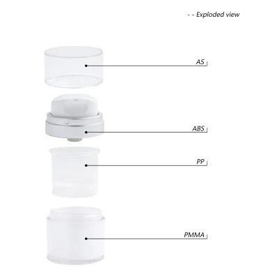 30ml 50ml 70ml Cylinder Acrylic Airless Pump Bottles