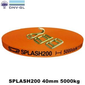 DNV GL, ISO9001 Certificate 40mm 5000 Kg Woven Lashing Webbing for Heavy Duty Packing