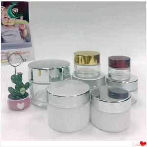 Wholesale Clear Amber White Cosmetic Packaging Glass Jar for Face Cream