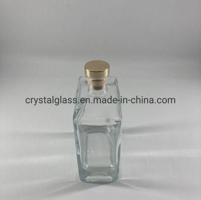 500ml Square Reed Diffuser Glass Bottle with Stopper