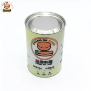 Factory Supplies The Round Clothing Paper Tube Packing with Iron Cover