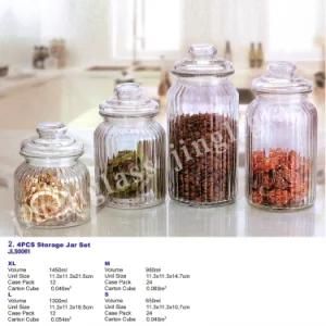 Storage Jar for Cookies and Dry Foods / Glass Storage Jar