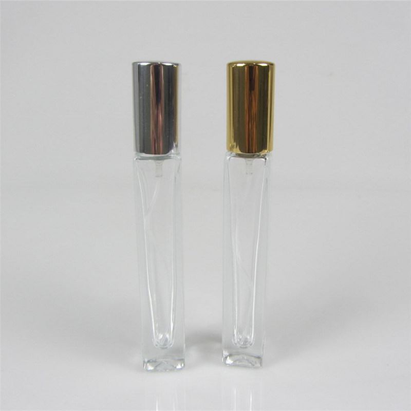 Square Shape Transparent 10ml Glass Perfume Bottle