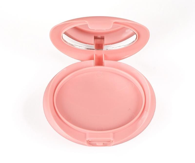 Pink Cute Pressed Powder Empty Cosmetic Powder Compact Case Make up Case with Mirror Compact Round Powder Box