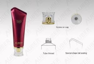 D40mm Red Special Tail Shape High Glossy Tube Cosmetic Packaging Tubes