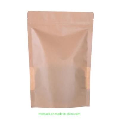 Eco Friendly Food Snack Storage Compostable Kraft Paper Bags