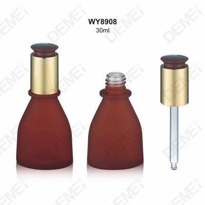 30ml Irregular Shape Glass Skincare Bottle with Twist Lock Pump Dropper