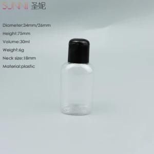 30 Ml Pet Plastic Hand Sanitizer Bottle with Flip Top Cap