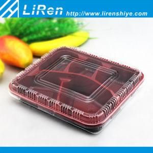 Custom Disposable Wholesale Plastic Material PP/Pet Food Packaging Box with Divider