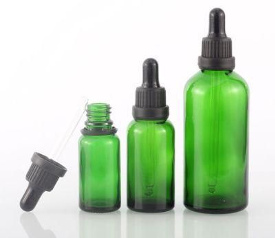 50ml Green Glass Essential Oil Bottle with Tamper Proof Cap