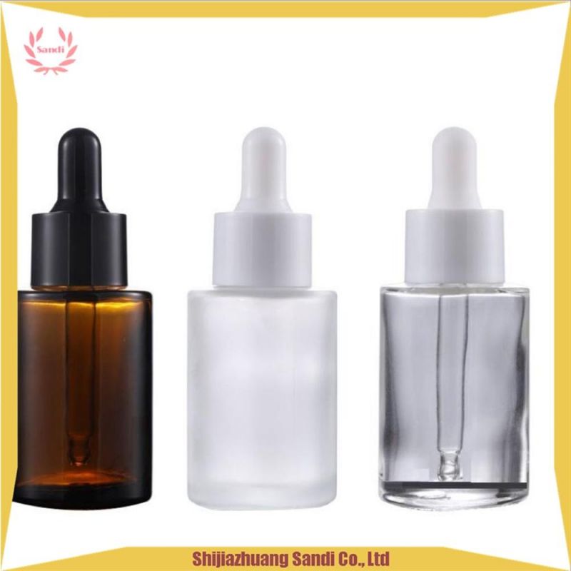 Luxury 30ml Clear Glass Dropper Bottle Oil Serum Glass Bottle