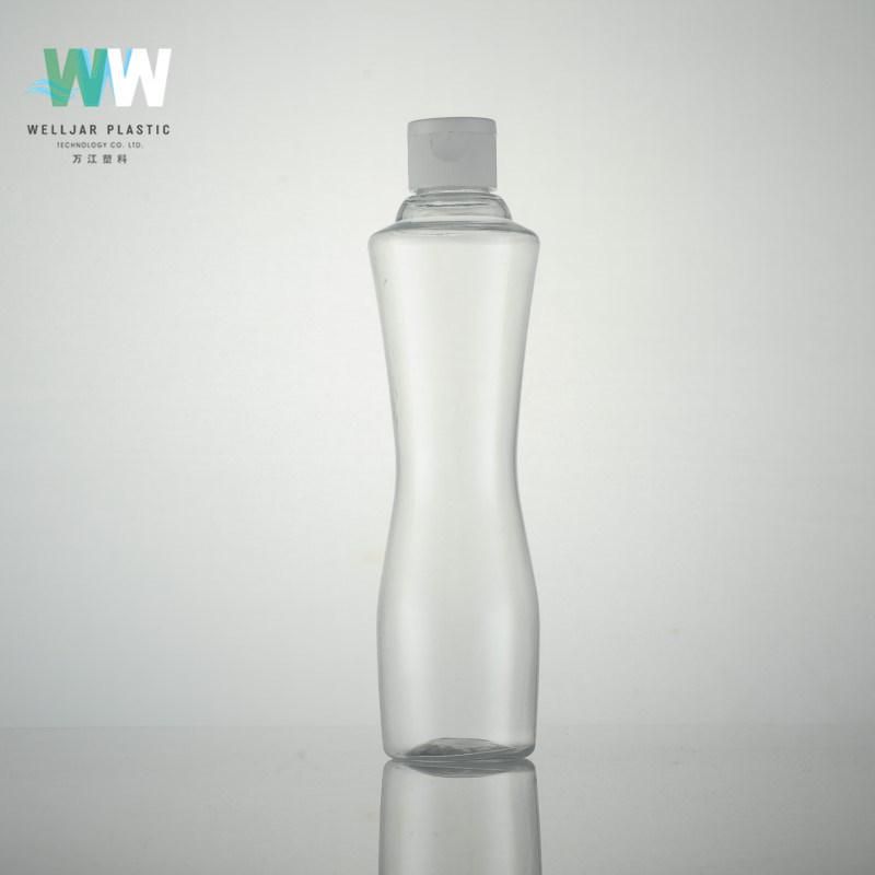 230ml Plastic Pet Slim Empty Bottle with Flip Cap