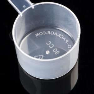 FDA Custom Logo PP Clear Coffee Plastic Measuring Spoon 80cc