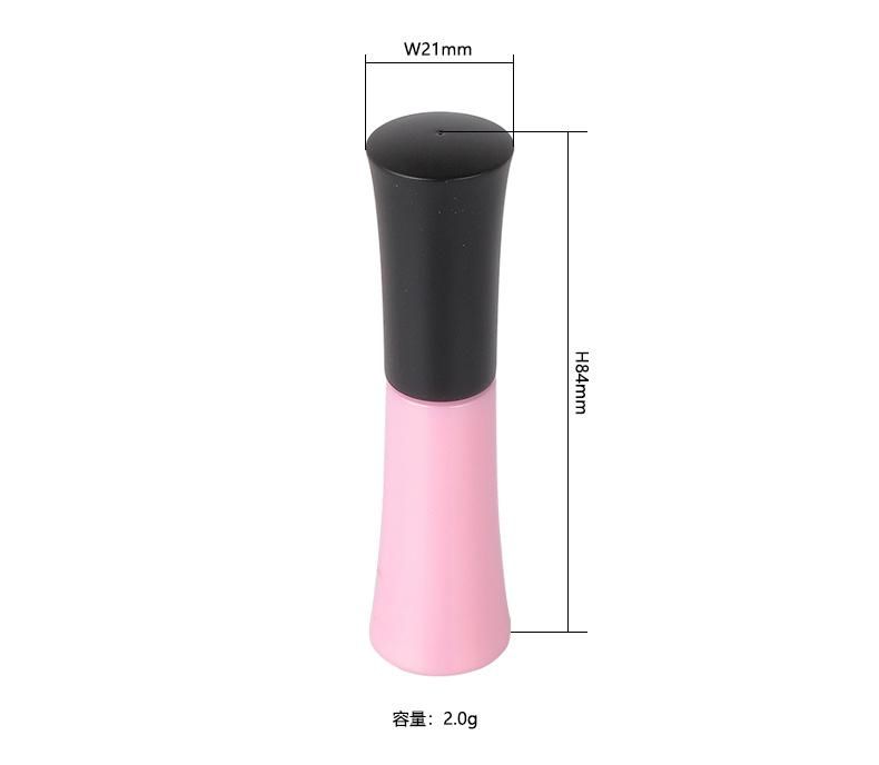 Hot Sale Lovely 2ml Empty Pink Lip Gloss Tubes Lip Gloss Packaging Custom Top Lip Gloss Tubes with Wands