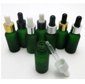 Green 30ml Glass Dropper Bottle for Oil
