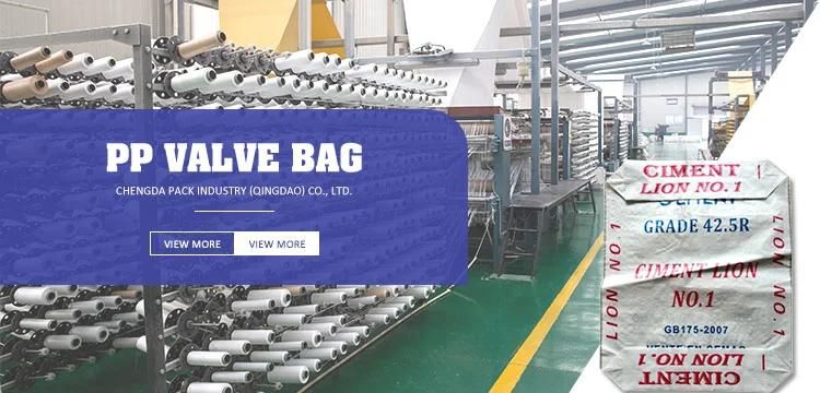 25kg 50kg Customized Waterproof Square Bottom Ad Star PP Woven Cement Valve Bags