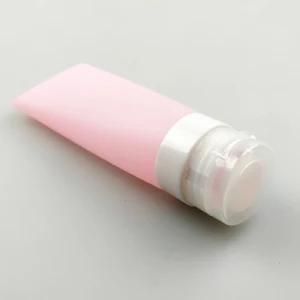 Jumbo Size Toothpaste-Shaped FDA Food Grade Silicone Cosmetics Travel Containers, Pink