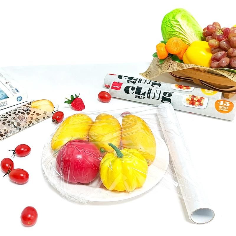 Wholesale BPA Free Good Stretch Household Plastic PVC PE Fresh Wrap Cling Film for Food Storage