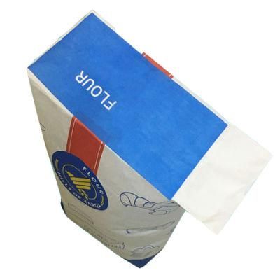 Large Paper Bag 20lb 10kg 20kg 25kg for Flour Instant Foods Sugar Valve Packaging