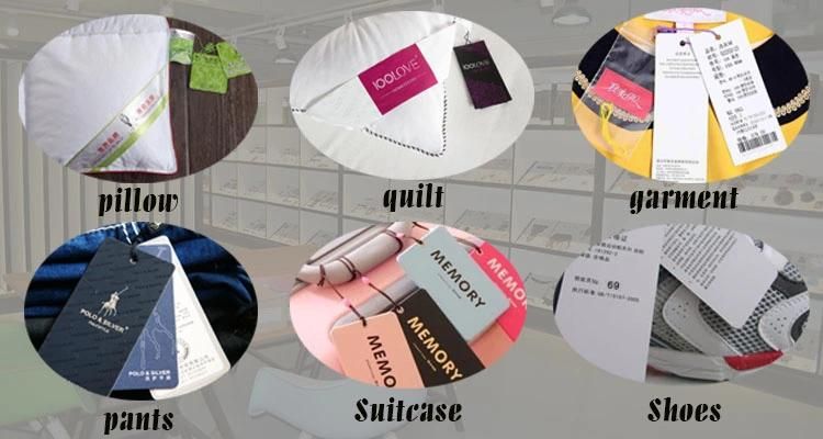 China Factory Custom Clothing Tags and Labels