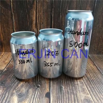 Erjin Wholesale Aluminum Can Standard 12oz 355ml 16oz 473ml 1 Pint 500ml for Soda Soft Drinks