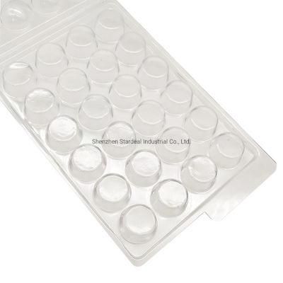 Cusom Transparent Plastic Pet Food Chocolate Clamshell Packaging Blister