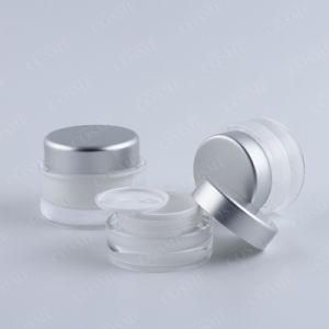 60ml Cylinder Plastic Cosmetic Cream Jars with Lids