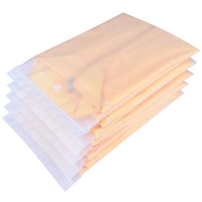 Eco Friendly Custom Factory Price with Your Logo T Shirt Packaging Frosted Zip Lock Plastic Bags for Clothes