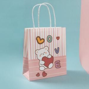 China Factory Customized High Quality Cheap Brown Kraft Paper Bags with Handles
