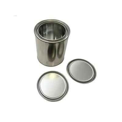 Empty Round Metal Chemical Paint Tin Can