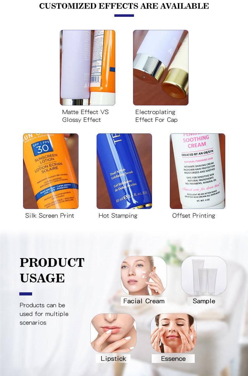 Private Label Wholesale 12ml Silver Laminated Lip Gloss Soft Tube