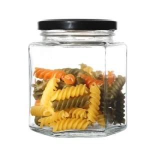 KDG 50ml 100ml 200ml Multiple Capacities Customize Hexagon Food Storage Glass Jars Wholesale