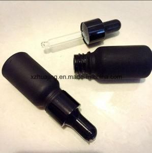 DIN 18mm Black Essential Oil Glass Dropper Bottle