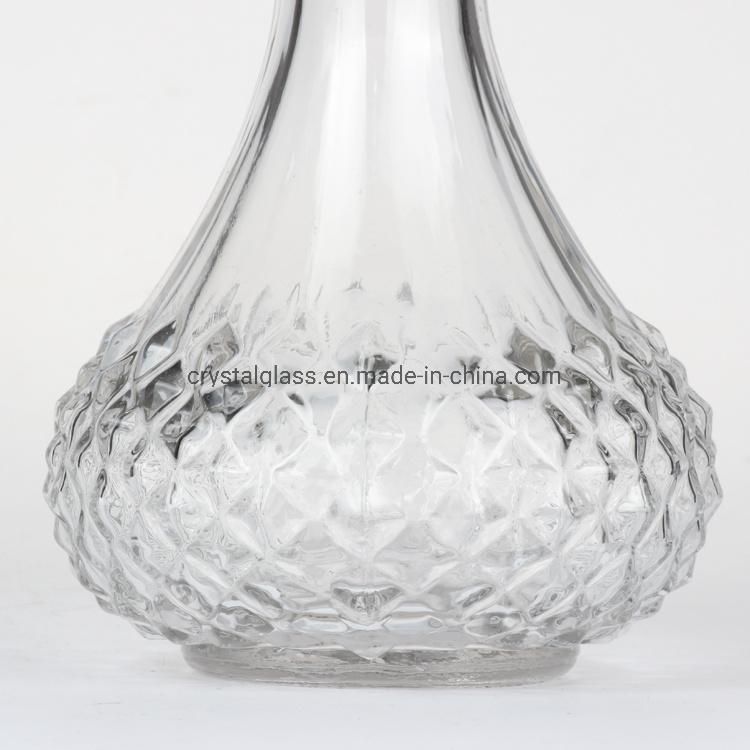 Top Grade Food Grade Crystal Glass Wine Bottle Whisky Glass Container 500/750ml