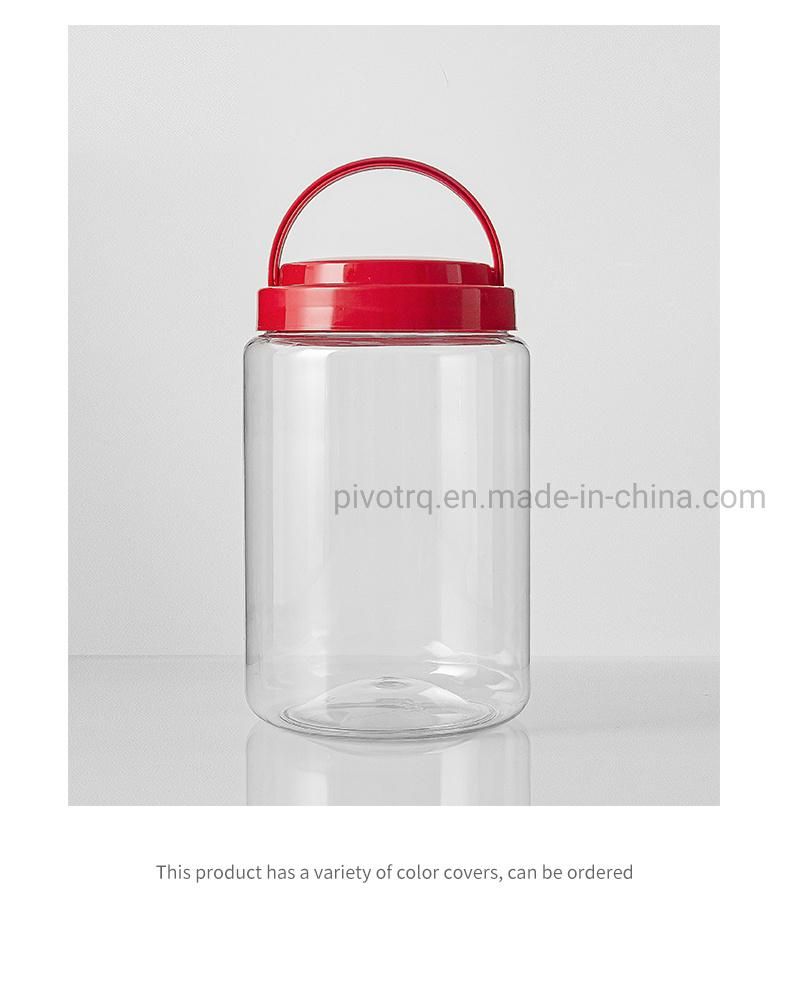 3000ml 101oz Big Size Plastic Bottle Round Food Candy Jar