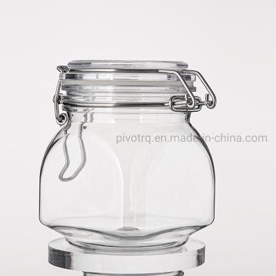 1500g 53oz Wire Clasp Plastic Honey Bottle for Packing Jams Honey
