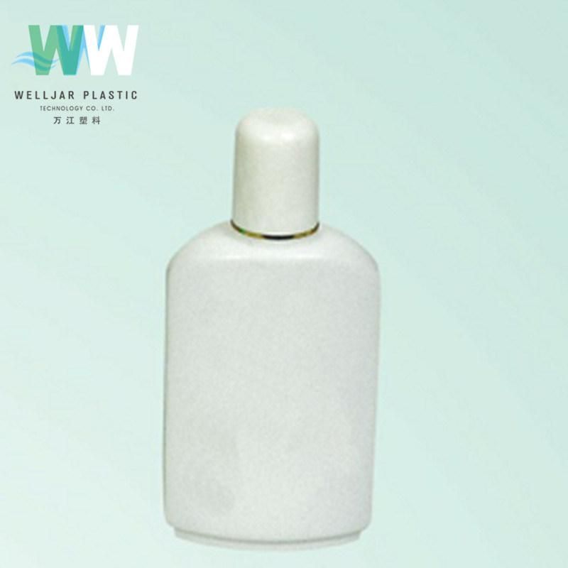 100ml Cosmetic Lotion Container HDPE Plastic Bottle with Silver Line