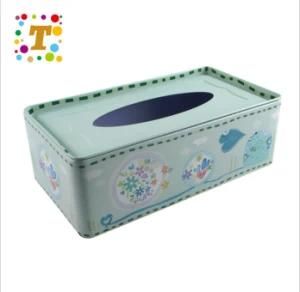 Sweet Flower Case Foreign Trade Paper Towel Tinplate Box