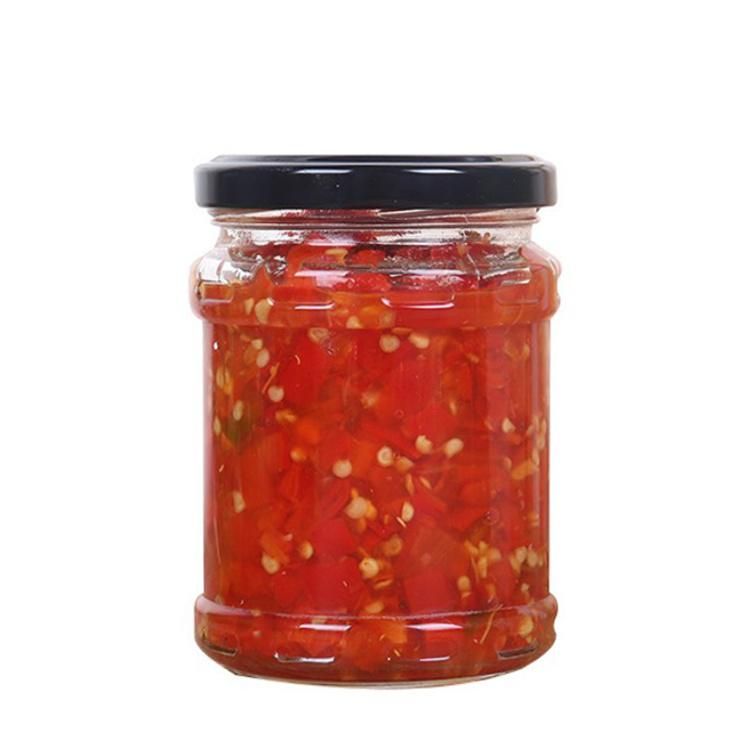 212ml Glass Jar Food Glass Jar Container for Packaging Honey Jelly with Metal Lid