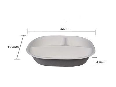 Wholesale Biodegradable 3 Compartment Menu Food Packaging Boxes